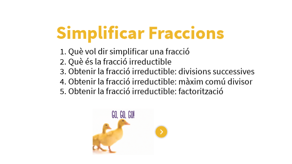 Simplificar Fraccions | Genially