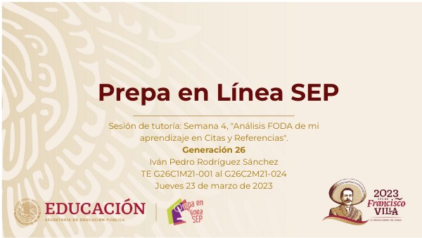 Semana 4 M21G26 | Genially