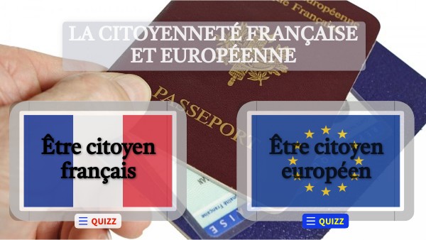 La citoyenneté française et européenne
