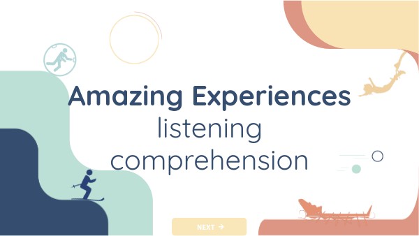 Amazing experiences