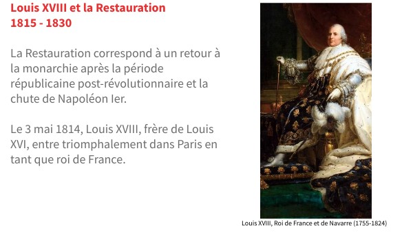 De la Restauration à Napoléon III