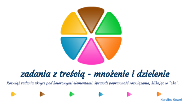 zadania z treścią - mnożenie i dzielenie | Genially
