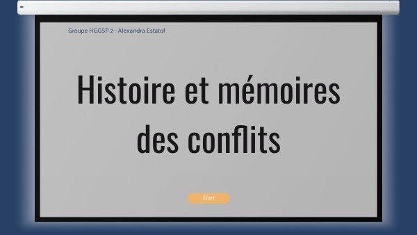 Histoire et mémoires des conflits