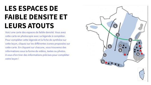 Developpement Construit Espace De Faible Densité ESPACES DE FAIBLE DENSITE | Genially