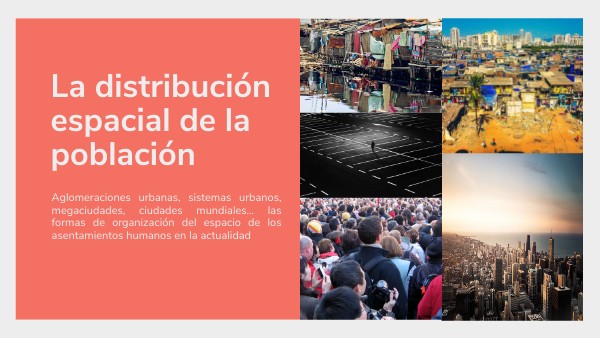 Distribución espacial de la población