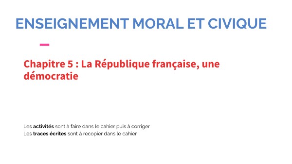 EMC République française 3e | Genially