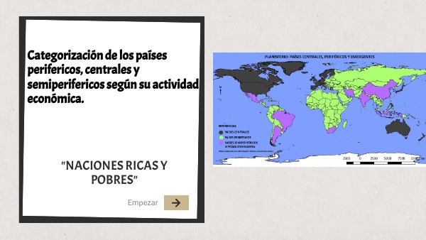 Diferencias entre las formas de vida en países centrales y periféricos