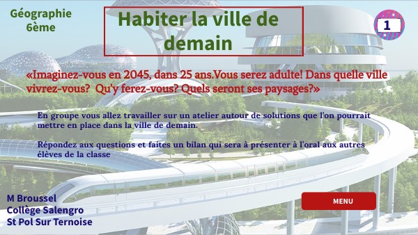 La ville de demain 6ème