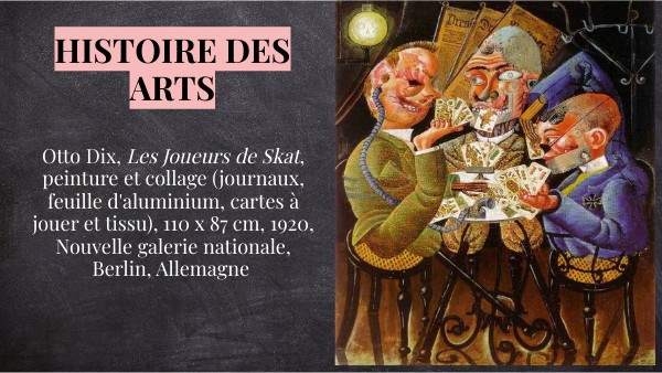HDA 1 | Otto Dix, Les joueurs de Skat | Genially