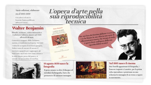 Walter Benjamin L'opera D'arte Nell'epoca Della Sua Riproducibilità Tecnica L’opera d’arte nella sua riproducibilità tecnica