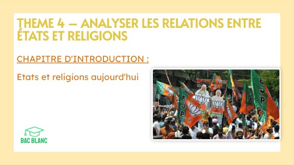 HGGSP - Etats et religion