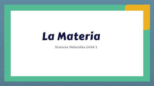 MATERIA ESPAÑOL | Genially