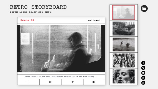 RETRO STORYBOARD GUIDE Template