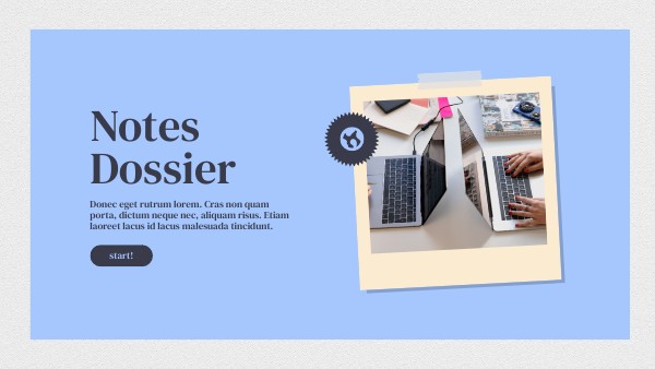 NOTES DOSSIER | Genially