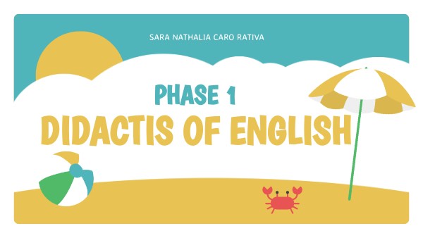 DIDACTICS OF ENGLISH - PHASE 1 - RECOGNITION ACTIVITY - SARA CARO ...