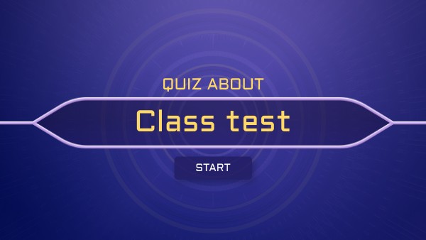last class test 2 MILLONAIRE QUIZ | Genially