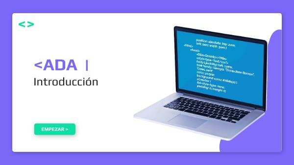 ADA PROGRAMADORA | Genially