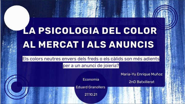 La psicologia del color al mercat i als anuncis | Genially