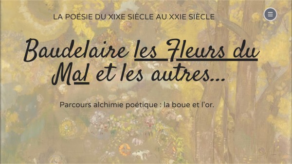 Baudelaire et les autres | Genially