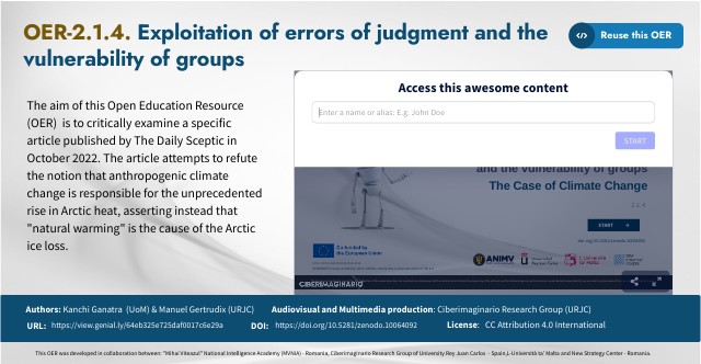 OER-2.1.4 -Exploitation of errors of judgment and the vulnerability ...
