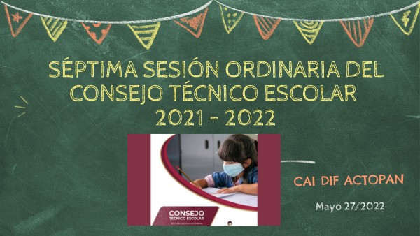 Séptima Sesión Ordinaria Del Consejo Técnico Escolar