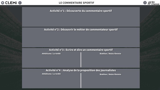 #EnClasse - Sport | Genially