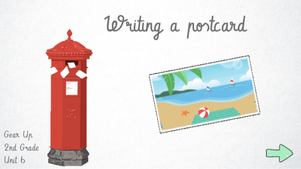WRITING Gear Up 2nd Unit 6 | Genially