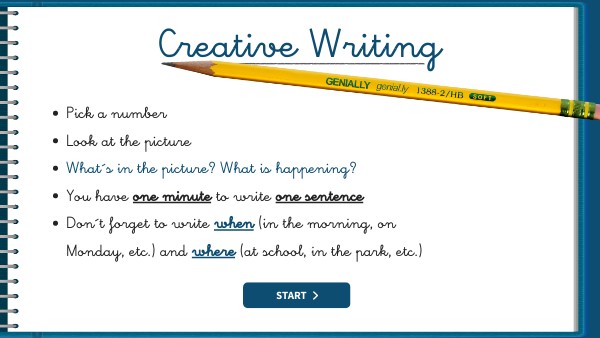 Creative Writing 3rd 4th | Genially