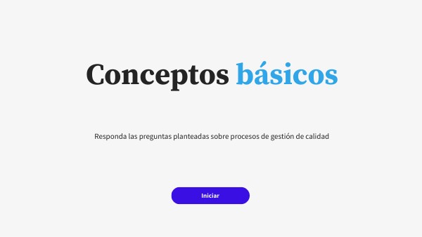 Cuestionario básico ISO 9001 | Genially