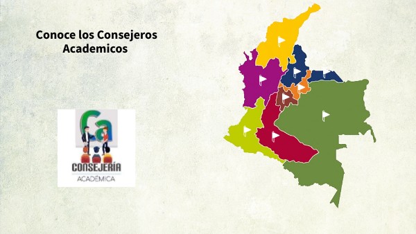 Mapa consejería nacional UNAD | Genially