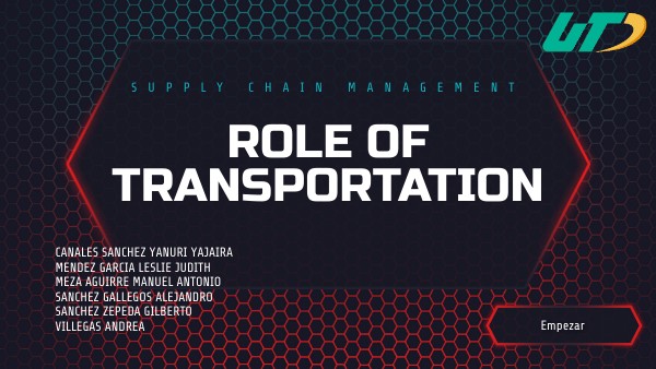 ROLE OF TRANSPORTATION PRESENTATION | Genially