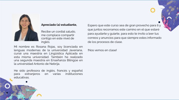 Carta de bienvenida | Genially
