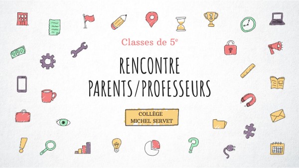 Rencontre 4e parents/profs (2022-2023) | Genially
