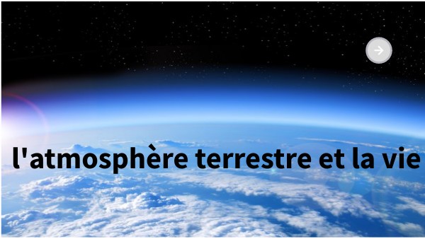l'atmosphère terrestre et la vie