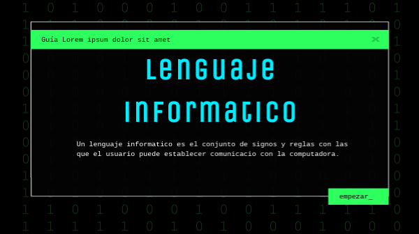Lenguaje de programacion | Genially