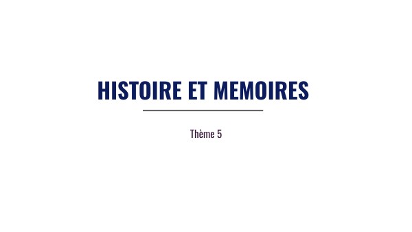 Spé - Histoire, mémoires des conflits | Genially