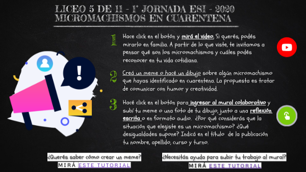 Liceo 5 DE 11 - Jornada ESI - Micromachismos | Genially