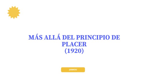 MAS ALLA DEL PRINCIO DE PLACER