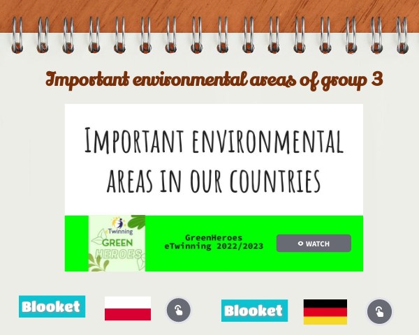 Important environmental areas in GreenHeroes eTwinning Group 3 | Genially