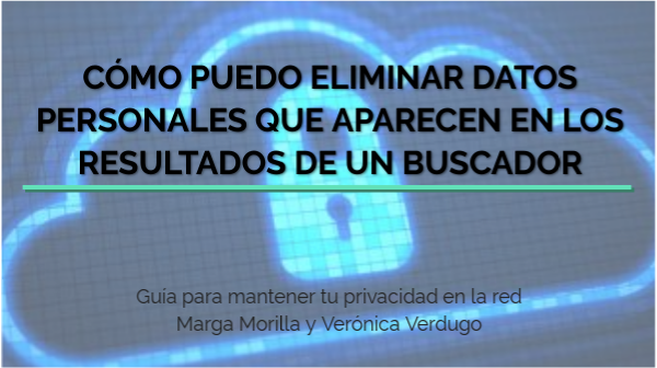 COMO PUEDO ELIMINAR DATOS PERSONALES QUE APARECEN EN LOS RESULTADOS DE ...