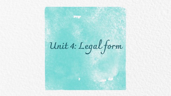 EA U4 Legal form | Genially