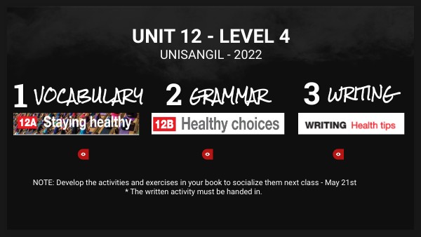 UNIT 12 - LEVEL 4 | Genially