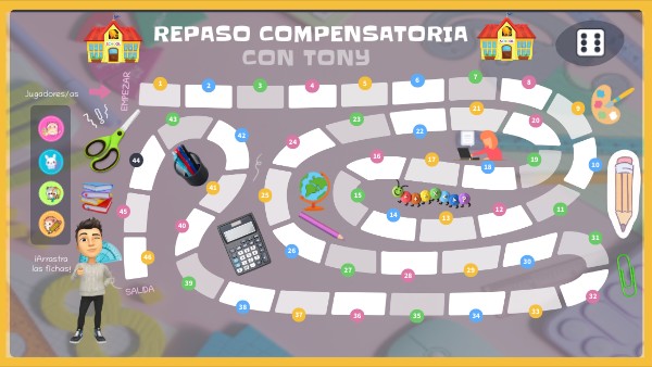 Juego de mesa - Repaso Vocabulario Compensatoria | Genially