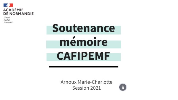 oral mémoire Cafipemf MC