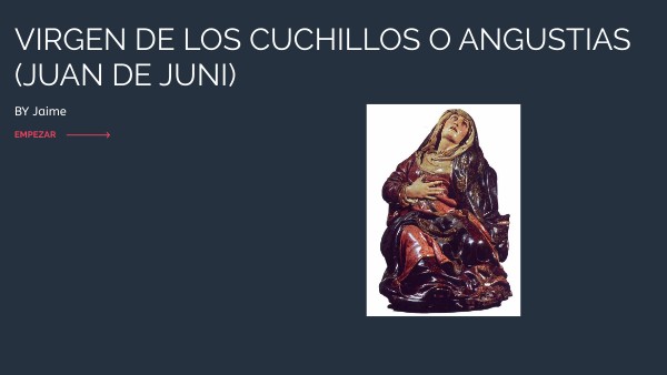 EXPOSICIÓN ORAL VIRGEN DE LOS CUCHILLOS