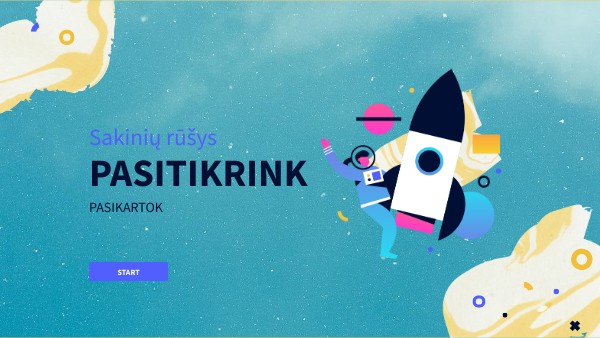 Copy - Sakinių rūšys | Genially