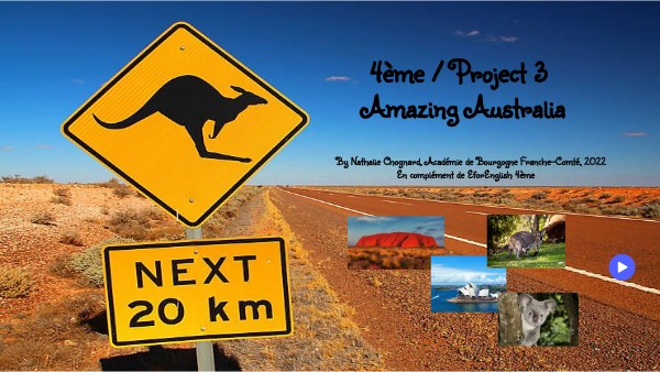 4ème Project 3 Amazing Australia | Genially