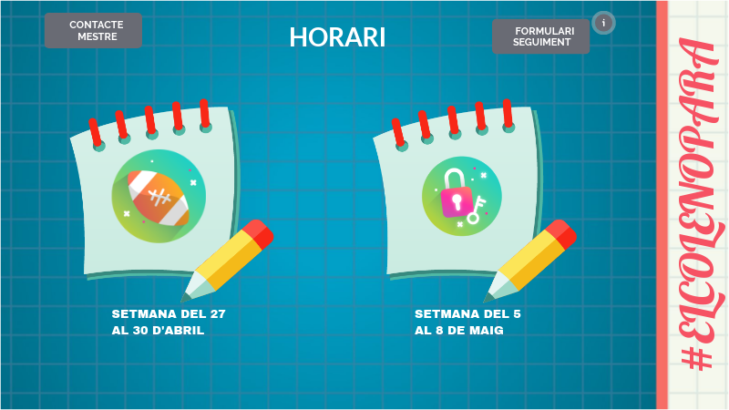 SETMANA 27 A L'1 I DEL 5 AL 8 DE MAIG | Genially