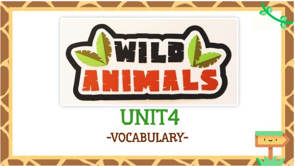 WILD ANIMALS VOCABULARY | Genially