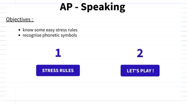 AP -Speaking | Genially
